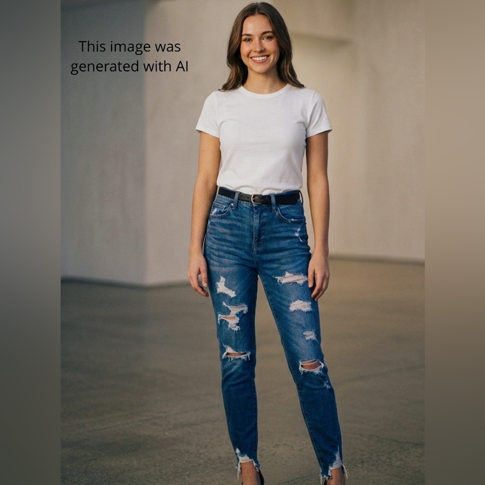 American Eagle Outfitters High-Rise Distressed Dream Jeans